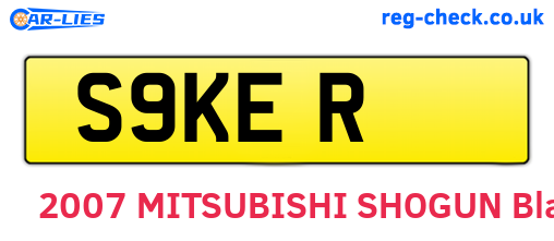 S9KER are the vehicle registration plates.