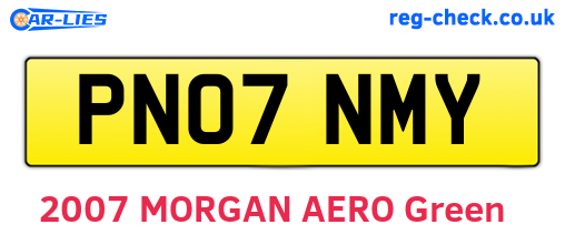 PN07NMY are the vehicle registration plates.