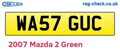 Green 2007 Mazda 2 (WA57GUC)