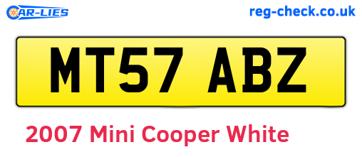 White 2007 Mini Cooper (MT57ABZ)