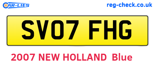 SV07FHG are the vehicle registration plates.
