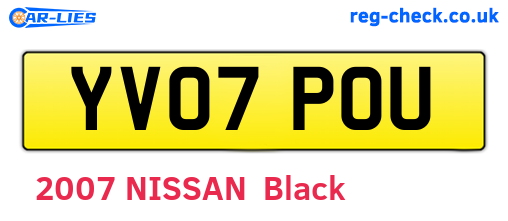 YV07POU are the vehicle registration plates.