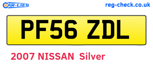 PF56ZDL are the vehicle registration plates.