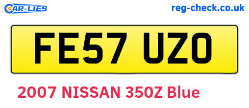 FE57UZO are the vehicle registration plates.