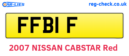 FFB1F are the vehicle registration plates.