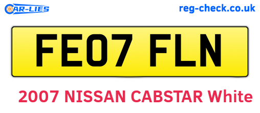 FE07FLN are the vehicle registration plates.