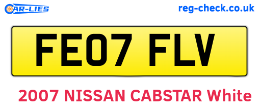 FE07FLV are the vehicle registration plates.