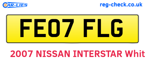 FE07FLG are the vehicle registration plates.