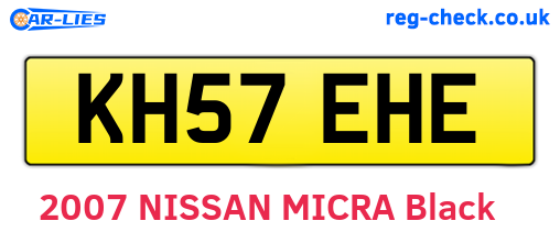 KH57EHE are the vehicle registration plates.