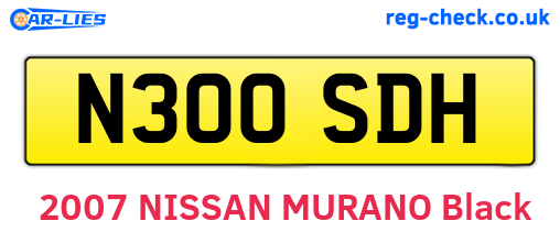 N300SDH are the vehicle registration plates.
