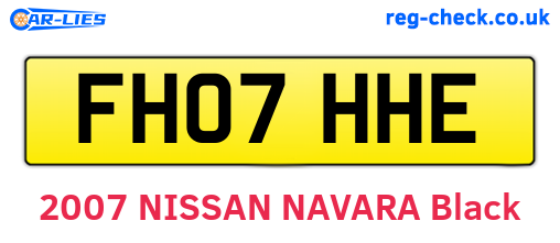 FH07HHE are the vehicle registration plates.