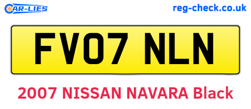 FV07NLN are the vehicle registration plates.