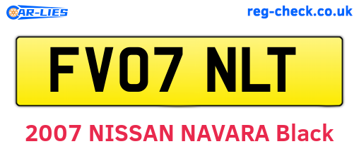 FV07NLT are the vehicle registration plates.