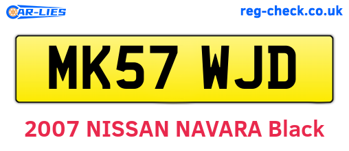 MK57WJD are the vehicle registration plates.