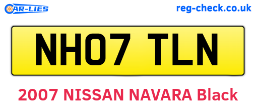 NH07TLN are the vehicle registration plates.