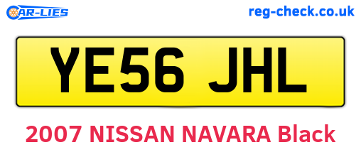 YE56JHL are the vehicle registration plates.