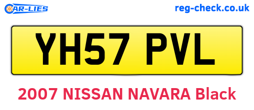 YH57PVL are the vehicle registration plates.