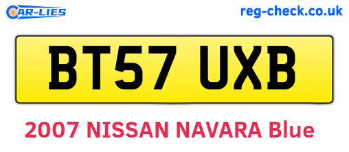 BT57UXB are the vehicle registration plates.