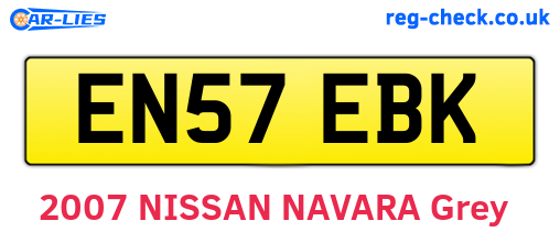 EN57EBK are the vehicle registration plates.