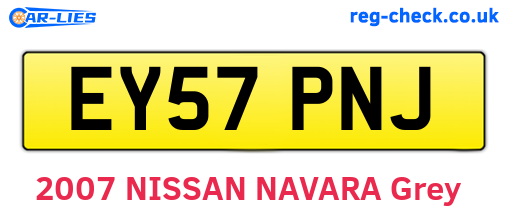 EY57PNJ are the vehicle registration plates.