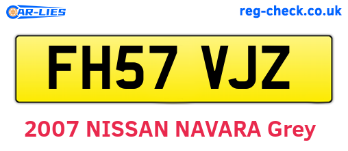 FH57VJZ are the vehicle registration plates.