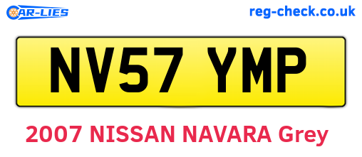 NV57YMP are the vehicle registration plates.