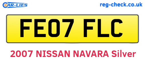 FE07FLC are the vehicle registration plates.