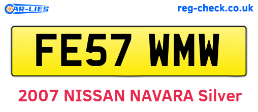 FE57WMW are the vehicle registration plates.