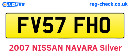 FV57FHO are the vehicle registration plates.
