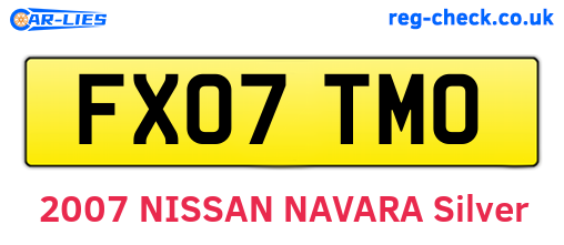 FX07TMO are the vehicle registration plates.