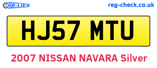 HJ57MTU are the vehicle registration plates.