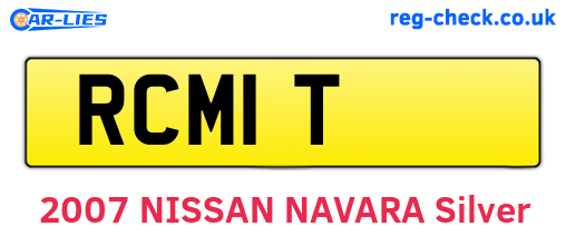 RCM1T are the vehicle registration plates.