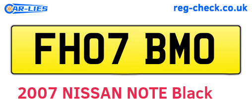 FH07BMO are the vehicle registration plates.