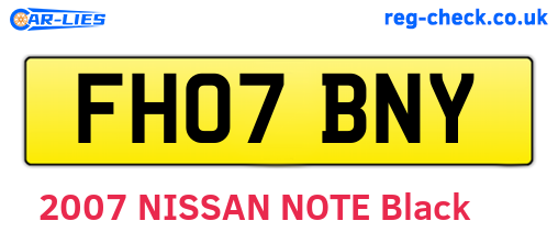 FH07BNY are the vehicle registration plates.