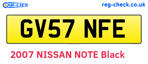 GV57NFE are the vehicle registration plates.
