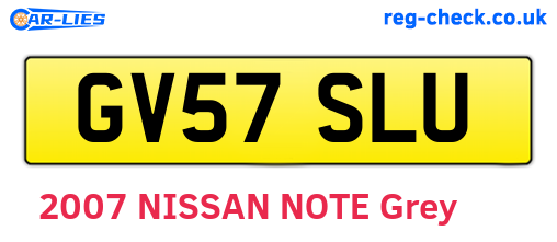 GV57SLU are the vehicle registration plates.
