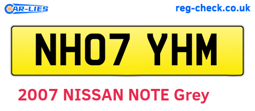 NH07YHM are the vehicle registration plates.