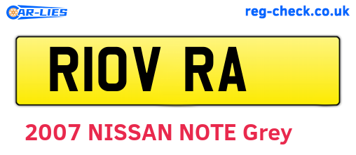 R10VRA are the vehicle registration plates.