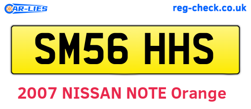 SM56HHS are the vehicle registration plates.