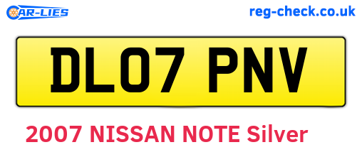 DL07PNV are the vehicle registration plates.