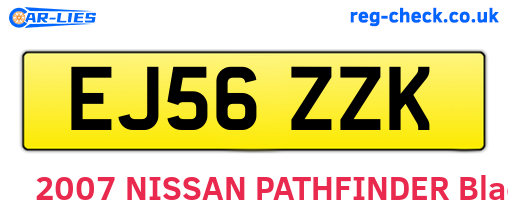 EJ56ZZK are the vehicle registration plates.
