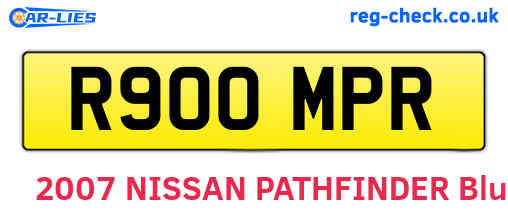 R900MPR are the vehicle registration plates.