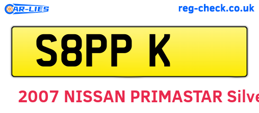 S8PPK are the vehicle registration plates.