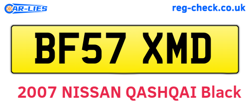 BF57XMD are the vehicle registration plates.