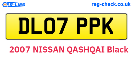 DL07PPK are the vehicle registration plates.