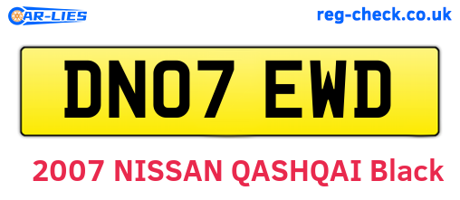 DN07EWD are the vehicle registration plates.
