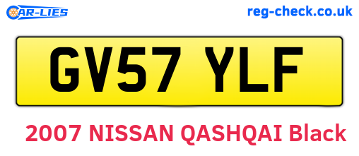 GV57YLF are the vehicle registration plates.
