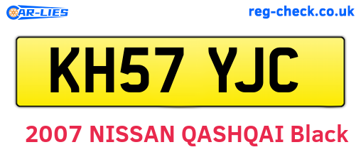 KH57YJC are the vehicle registration plates.
