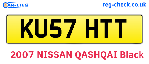 KU57HTT are the vehicle registration plates.