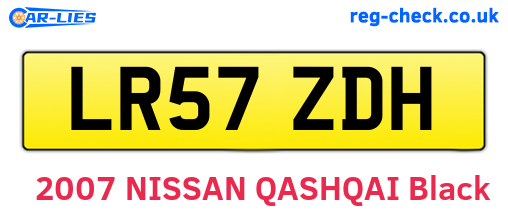 LR57ZDH are the vehicle registration plates.
